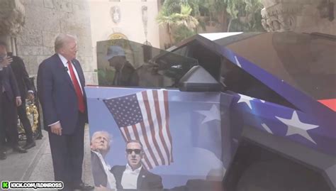 Adin Ross ‘gifts’ Trump a Rolex and Cybertruck wrapped in rally .